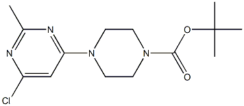 TERT-BUTYL 4-(6-CHLORO-2-METHYLPYRIMIDIN-4-YL)PIPERAZINE-1-CARBOXYLATE,,结构式