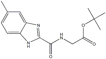 TERT-BUTYL N-[(5-METHYL-1H-BENZIMIDAZOL-2-YL)CARBONYL]GLYCINATE Structure