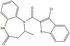 5-[(3-chlorobenzo[b]thiophen-2-yl)carbonyl]-4-methyl-2,3,4,5-tetrahydro-1H-1,5-benzodiazepin-2-one