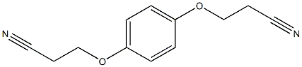 3-[4-(2-cyanoethoxy)phenoxy]propanenitrile 化学構造式