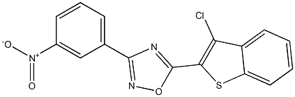 5-(3-chlorobenzo[b]thiophen-2-yl)-3-(3-nitrophenyl)-1,2,4-oxadiazole