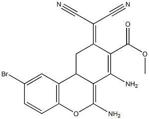 methyl 6,7-diamino-2-bromo-9-(dicyanomethylidene)-10,10a-dihydro-9H-benzo[c ]chromene-8-carboxylate|