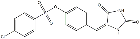 4-[(2,5-dioxotetrahydro-1H-imidazol-4-yliden)methyl]phenyl 4-chlorobenzene-1-sulfonate