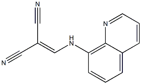 2-[(8-quinolinylamino)methylene]malononitrile Structure