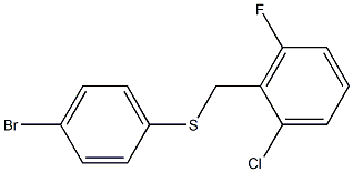 2-{[(4-bromophenyl)thio]methyl}-1-chloro-3-fluorobenzene Structure