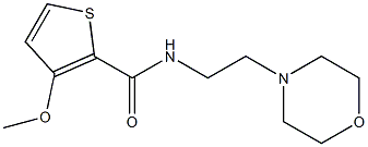 3-methoxy-N-(2-morpholinoethyl)-2-thiophenecarboxamide Struktur