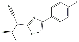 2-[4-(4-fluorophenyl)-1,3-thiazol-2-yl]-3-oxobutanenitrile