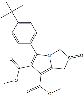 dimethyl 5-[4-(tert-butyl)phenyl]-2-oxo-2,3-dihydro-1H-2lambda~4~-pyrrolo[1,2-c][1,3]thiazole-6,7-dicarboxylate Struktur
