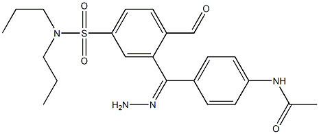 N1-[4-(2-{4-[(dipropylamino)sulfonyl]benzoyl}carbohydrazonoyl)phenyl]acetamide 结构式