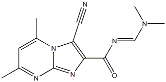 3-cyano-N-[(dimethylamino)methylene]-5,7-dimethylimidazo[1,2-a]pyrimidine-2-carboxamide