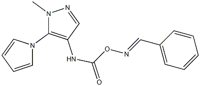 1-methyl-4-[({[(phenylmethylene)amino]oxy}carbonyl)amino]-5-(1H-pyrrol-1-yl)-1H-pyrazole|