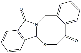 6H-isoindolo[2,1-b][4,2]benzothiazocine-5,12(7aH,14H)-dione Structure