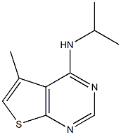 N4-isopropyl-5-methylthieno[2,3-d]pyrimidin-4-amine,,结构式