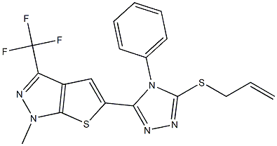  5-[5-(allylsulfanyl)-4-phenyl-4H-1,2,4-triazol-3-yl]-1-methyl-3-(trifluoromethyl)-1H-thieno[2,3-c]pyrazole