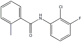 N-(2-chloro-3-fluorophenyl)-2-methylbenzenecarboxamide 化学構造式