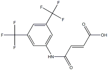 4-[3,5-di(trifluoromethyl)anilino]-4-oxobut-2-enoic acid Struktur