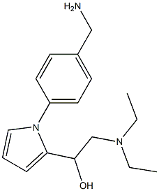 1-{1-[4-(aminomethyl)phenyl]-1H-pyrrol-2-yl}-2-(diethylamino)-1-ethanol 结构式