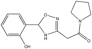2-[5-(2-hydroxyphenyl)-4,5-dihydro-1,2,4-oxadiazol-3-yl]-1-tetrahydro-1H-pyrrol-1-ylethan-1-one Structure