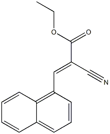 ethyl 2-cyano-3-(1-naphthyl)acrylate Structure