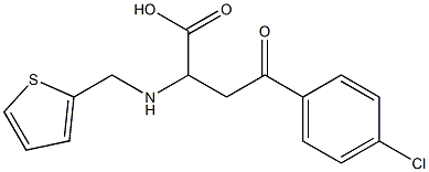 4-(4-chlorophenyl)-4-oxo-2-[(2-thienylmethyl)amino]butanoic acid 结构式
