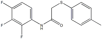  N1-(2,3,4-trifluorophenyl)-2-[(4-methylphenyl)thio]acetamide