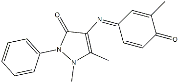 1,5-dimethyl-4-[(3-methyl-4-oxocyclohexa-2,5-dienyliden)amino]-2-phenyl-2,3-dihydro-1H-pyrazol-3-one