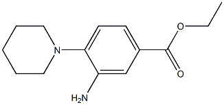 ethyl 3-amino-4-piperidinobenzoate Structure