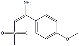 1-(4-methoxyphenyl)-2-(methylsulfonyl)eth-1-en-1-amine