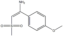 1-(4-methoxyphenyl)-2-(methylsulfonyl)eth-1-en-1-amine Structure