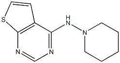 N4-piperidinothieno[2,3-d]pyrimidin-4-amine 化学構造式