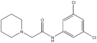 N1-(3,5-dichlorophenyl)-2-piperidinoacetamide Structure