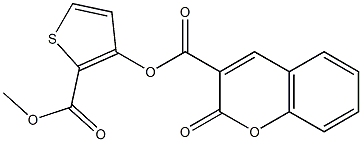 2-(methoxycarbonyl)-3-thienyl 2-oxo-2H-chromene-3-carboxylate|