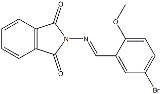  2-[(5-bromo-2-methoxybenzylidene)amino]isoindoline-1,3-dione
