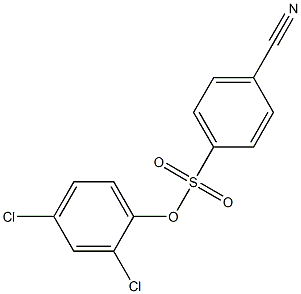 2,4-dichlorophenyl 4-cyanobenzene-1-sulfonate Structure