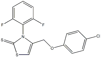 4-[(4-chlorophenoxy)methyl]-3-(2,6-difluorophenyl)-1,3-thiazole-2(3H)-thione|