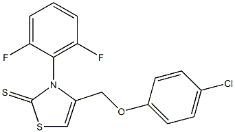  4-[(4-chlorophenoxy)methyl]-3-(2,6-difluorophenyl)-1,3-thiazole-2(3H)-thione