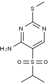 4-Amino-5-isopropylsulphonyl-2-(methylthio)pyrimidine Structure