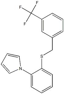 1-(2-{[3-(trifluoromethyl)benzyl]thio}phenyl)-1H-pyrrole|