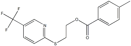 2-{[5-(trifluoromethyl)-2-pyridyl]thio}ethyl 4-methylbenzoate