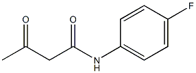 N1-(4-fluorophenyl)-3-oxobutanamide,,结构式