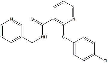 2-[(4-chlorophenyl)sulfanyl]-N-(3-pyridinylmethyl)nicotinamide|