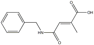 4-(benzylamino)-2-methyl-4-oxobut-2-enoic acid,,结构式