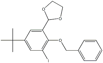 2-[2-(benzyloxy)-5-(tert-butyl)-3-iodophenyl]-1,3-dioxolane Structure