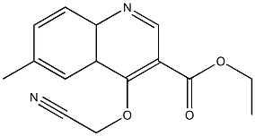 ethyl 4-(cyanomethoxy)-6-methyl-4a,8a-dihydro-3-quinolinecarboxylate Struktur
