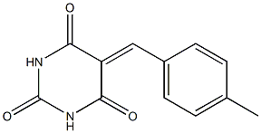 5-(4-methylbenzylidene)hexahydropyrimidine-2,4,6-trione Struktur