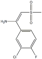 1-(3-chloro-4-fluorophenyl)-2-(methylsulfonyl)eth-1-en-1-amine