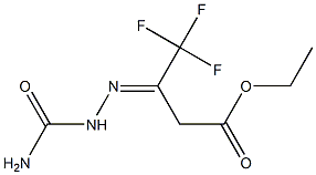 ethyl 3-[(E)-2-(aminocarbonyl)hydrazono]-4,4,4-trifluorobutanoate Structure