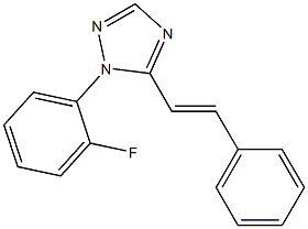 1-(2-fluorophenyl)-5-styryl-1H-1,2,4-triazole Structure