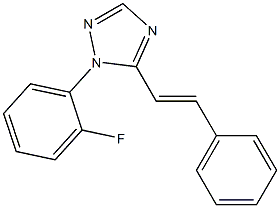 1-(2-fluorophenyl)-5-styryl-1H-1,2,4-triazole