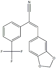 3-(1,3-benzodioxol-5-yl)-2-[3-(trifluoromethyl)phenyl]acrylonitrile